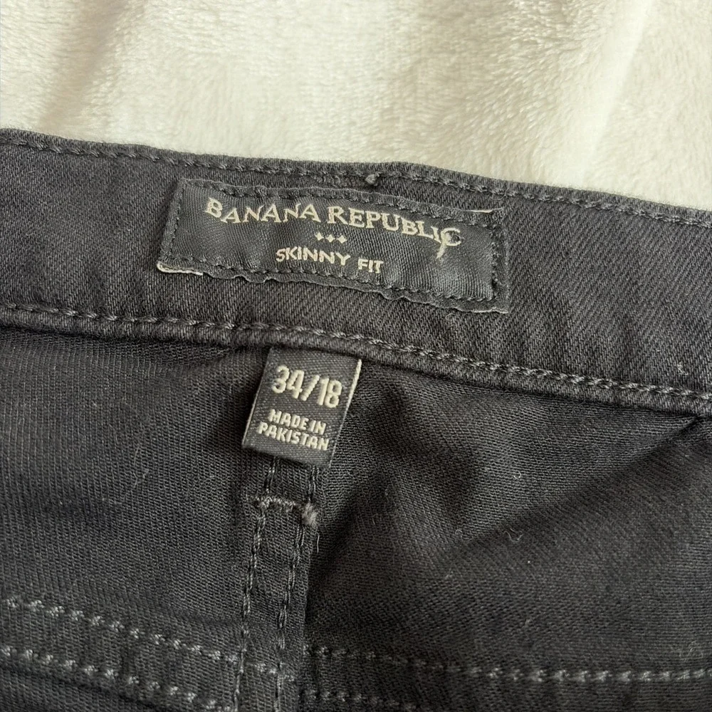 Banana Republic Men's‎ 34/18 Black Skinny Fit Jeans